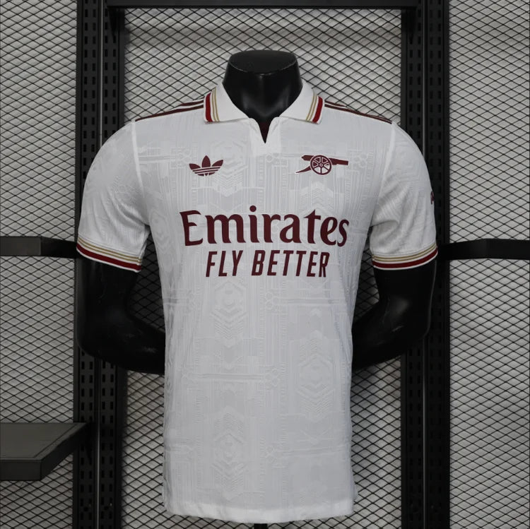 Maillots Homme Extérieur Arsenal 2025/2026 Blanc S-XXL